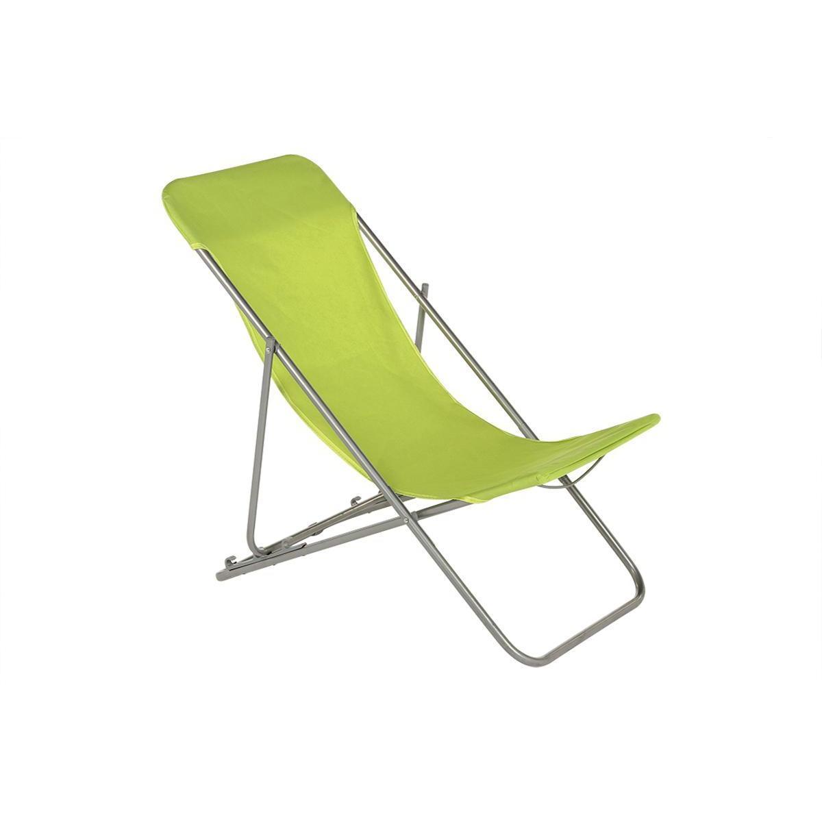 Chilienne Setubal - L 98 x P 56 x H 35 à 75 cm - Vert - HESPERIDE