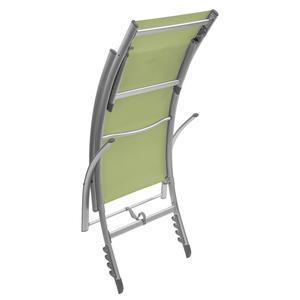 Transat Samba - L 168 x l 59 x H 65 à 99 cm - Vert - HESPERIDE