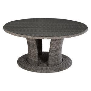 Table Moorea ronde - ø 160 x H 76 cm - Marron, gris - HESPERIDE