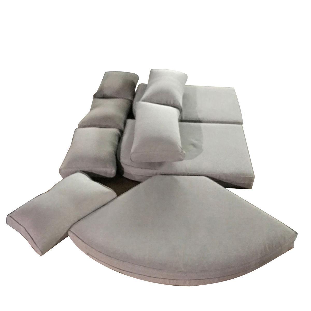 Ensemble de 7 coussins pour salon de jardin Moorea - Beige - HESPERIDE