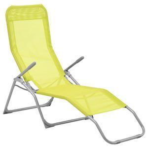 Transat Siesta - 140 x 61 x H 95 cm - Vert anis - HESPERIDE