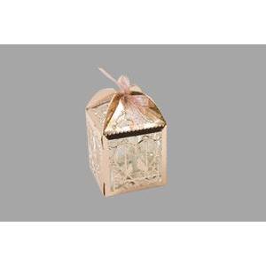 boite cart. metallise coeur-colombes rose gold