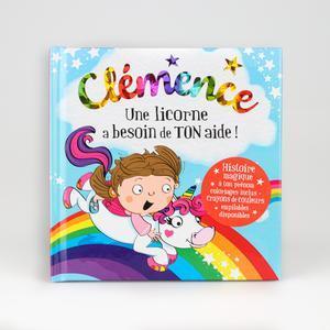 Livre personnalisé dont l'enfant est le héros Clémence - 15 x 15 cm - Multicolore