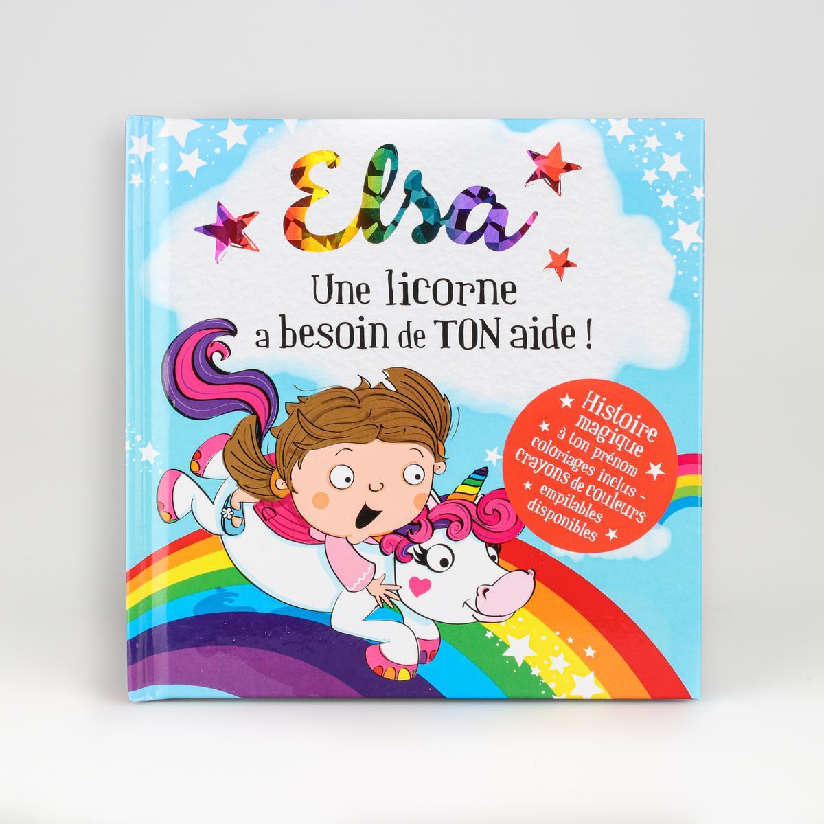 Livre personnalisé dont l'enfant est le héros Elsa - 15 x 15 cm - Multicolore