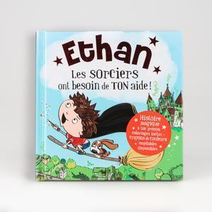 Livre personnalisé dont l'enfant est le héros Ethan - 15 x 15 cm - Multicolore