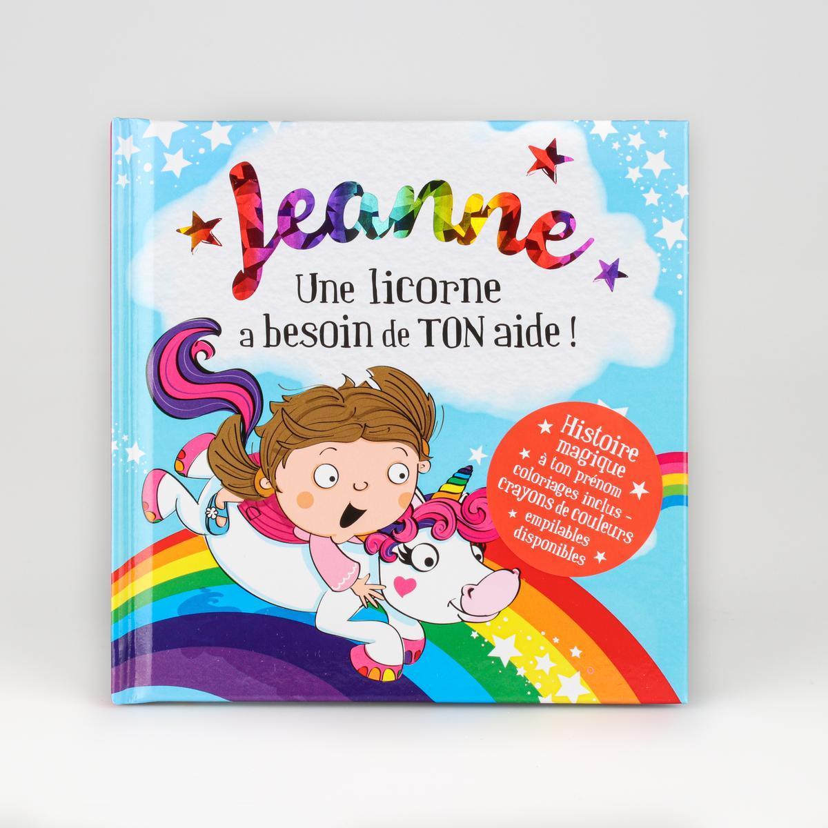 Livre personnalisé dont l'enfant est le héros Jeanne - 15 x 15 cm - Multicolore