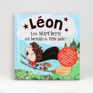 Livre personnalisé dont l'enfant est le héros Léon - 15 x 15 cm - Multicolore