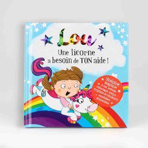 Livre personnalisé dont l'enfant est le héros Lou - 15 x 15 cm - Multicolore