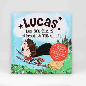 Livre personnalisé dont l'enfant est le héros Lucas - 15 x 15 cm - Multicolore
