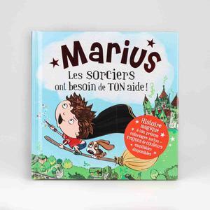 Livre personnalisé dont l'enfant est le héros Marius - 15 x 15 cm - Multicolore
