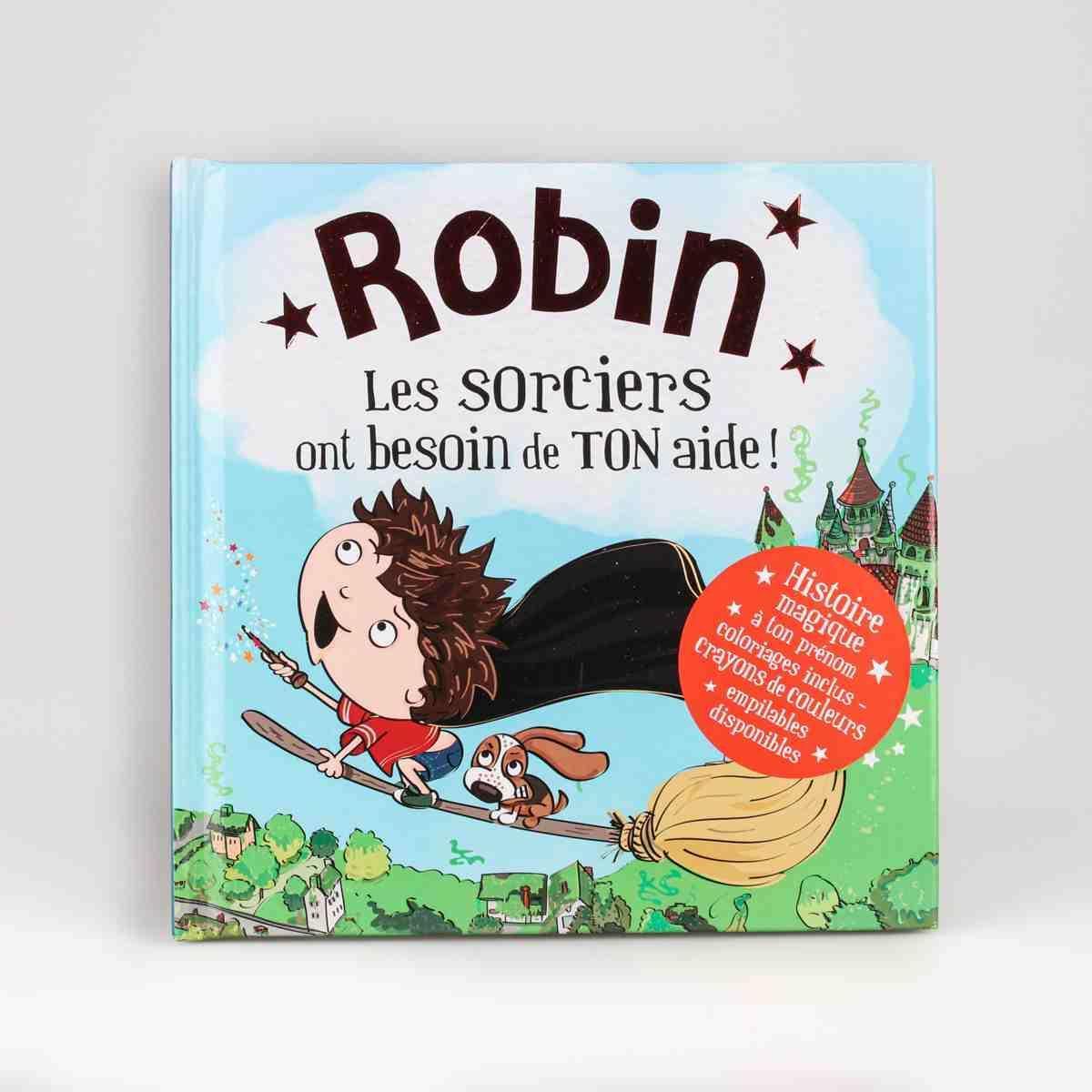 Livre personnalisé dont l'enfant est le héros Robin - 15 x 15 cm - Multicolore