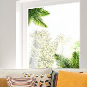 Adhésif de vitre Feuilles de Palmier - L 60 x l 40 cm - Vert