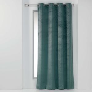 Rideau occultant velours relief Adrina - 140 x 240 cm - Vert menthe