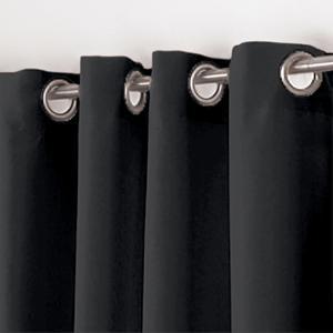 Rideau à œillets Essentiel - 140 x 260 cm - Noir