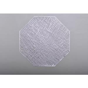 Set de table PVC rond hexa silver