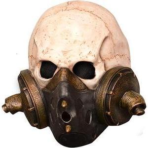 Masque d'Halloween Steampunk - L 18 x H 5 x l 26 cm - Beige, marron