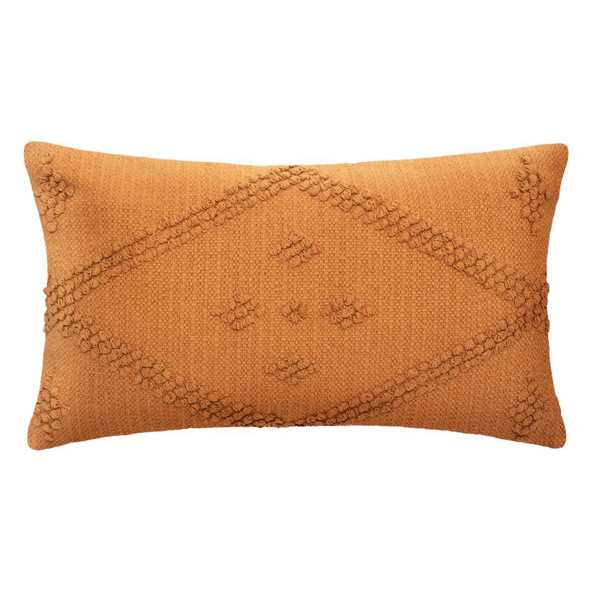 Coussin Safari 3D - 58 x 38 cm - Or ocre - ATMOSPHERA