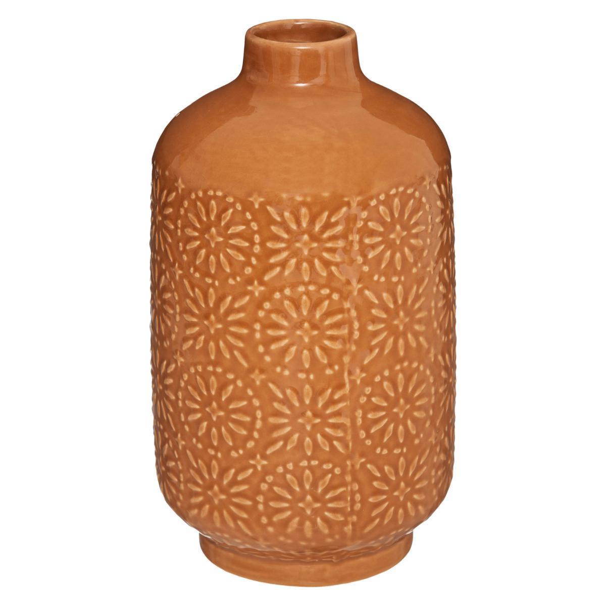 Vase 3d céramique gypsy H 21.5 cm
