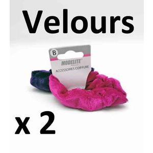 Chouchous effet velours - ø 12.5 cm - Rose, violet - MODELITE