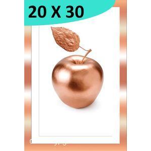 Tableau Pomme d'or - L 30 x l 20 cm - Rose - VUE SUR IMAGE