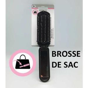 Brosse pliable 2-en-1 - L 23 cm - Noir