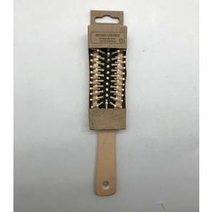 Brosse à cheveux pneumatique à picots - L 24.7 cm - Marron