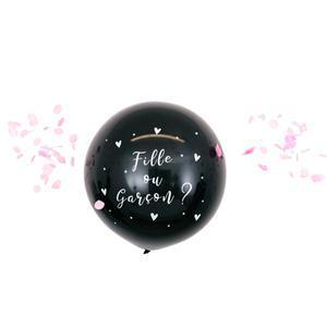 Ballon géant Fille ou garçon- Différents modèles - 60 cm - Noir