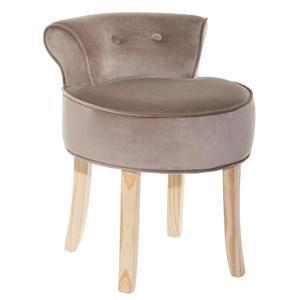 Tabouret velours taupe firmin