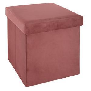 Pouf pliant velours blush tess