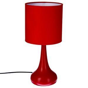 Lampe touch esma rouge H 33 cm