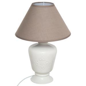 Lampe céramique Fango taupe H 40,5 cm