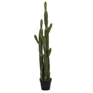 Cactus artificiel 6 branches - H 150 cm - Vert