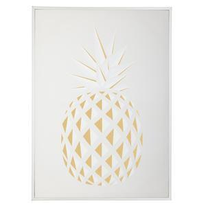 Toile imprimée ananas - 50 x 70 cm