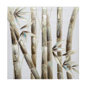 Toile peinte Bamboo - 57.5 x P 3.7 x H 58.5 cm - Multicolore - ATMOSPHERA