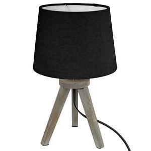 Lampe trépied Mini - ø 18 x H 30.5 cm - Noir - ATMOSPHERA