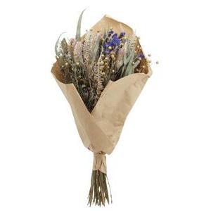 Bouquet de fleurs séchées en papier kraft - H 40 cm