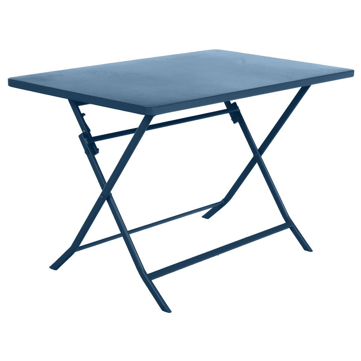 Table de jardin Greensboro rectangulaire - Bleu indigo - HESPERIDE