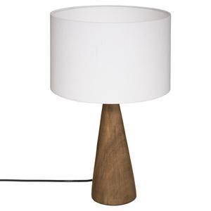 Lampe Aina - ø 28 x H 46 cm - Marron et blanc - ATMOSPHERA
