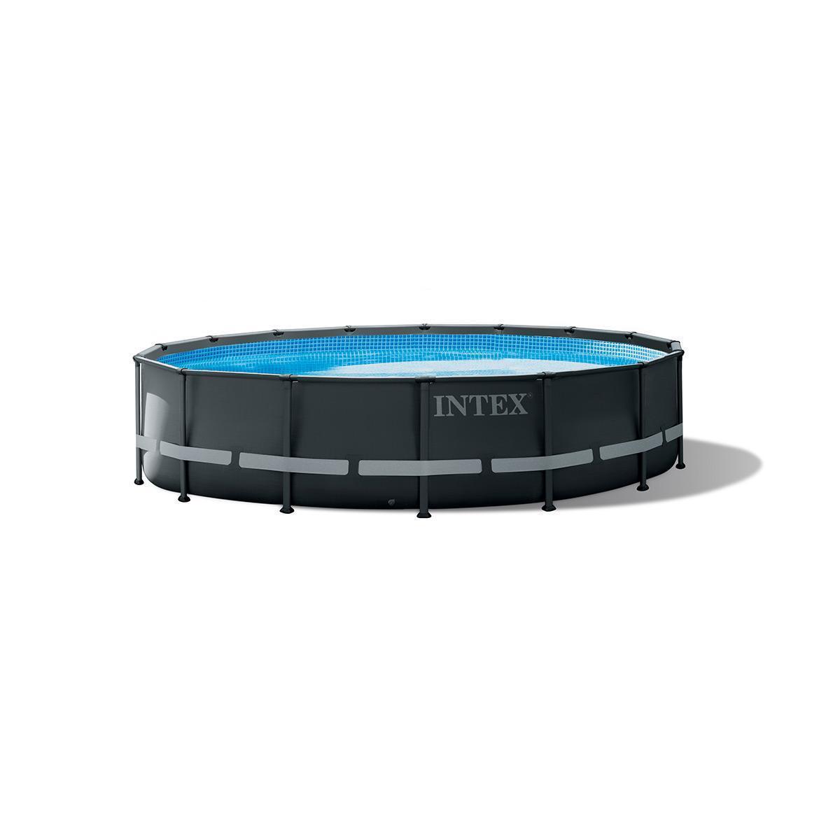 Piscine Ultra XTR ronde - ø 488 x H 122 cm - Gris - INTEX