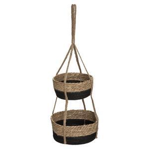 Suspension 2 pots Cuba - ø 24.5 x H 68 cm - Marron, Noir - ATMOSPHERA