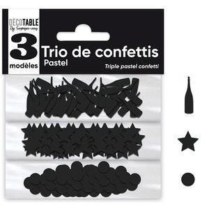 Trio de confettis - Noir