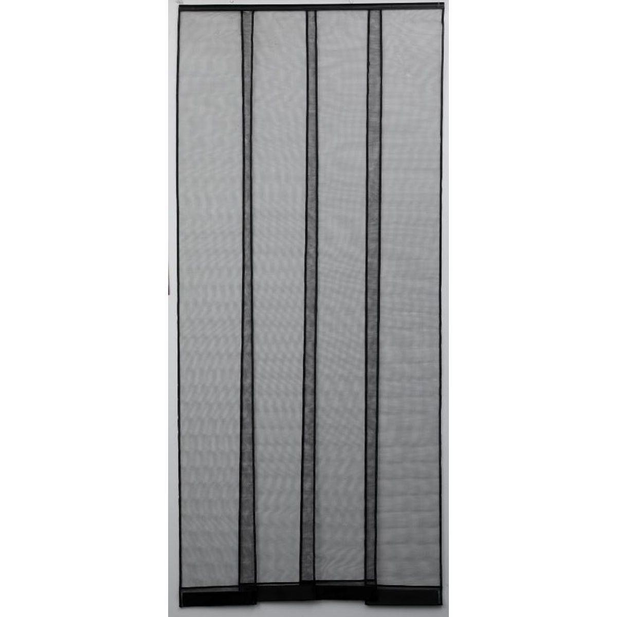 Rideau moustiquaire en fibre de verre - 100 x 230 cm - Noir