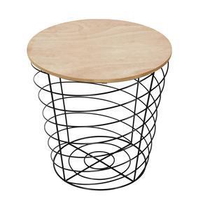 Table filaire en spirale - CYCLONE - Noir