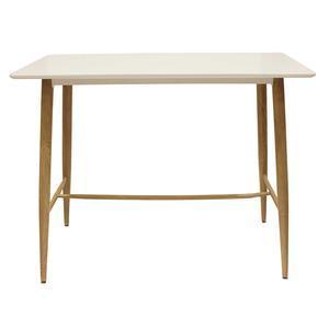 Table mange-debout - 60 x L 115 x H 102 cm - Blanc - HOME DECO FACTORY