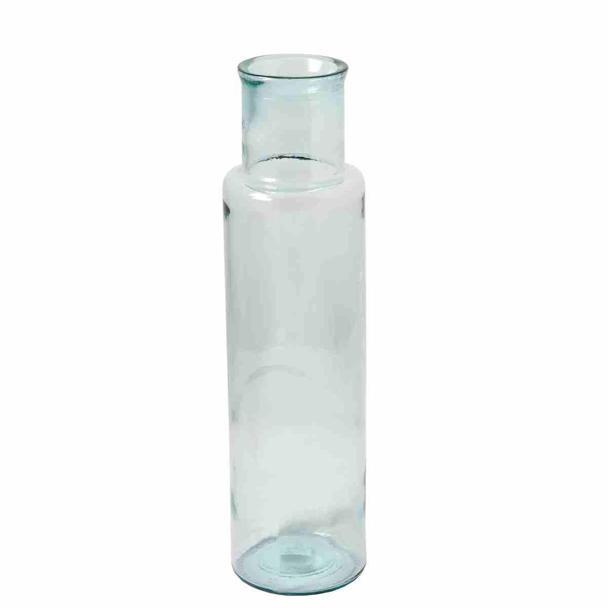 Vase verre recyclé H 55 ø 15