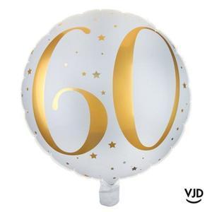 BALLON ALU AGES BLANC 60 ANS