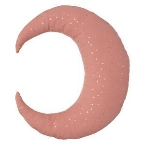 Coussin lune - L 32 x H 28 cm - Rose - ATMOSPHERA