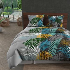 COUETTE 240X220 JUNGLE BLEU/GR