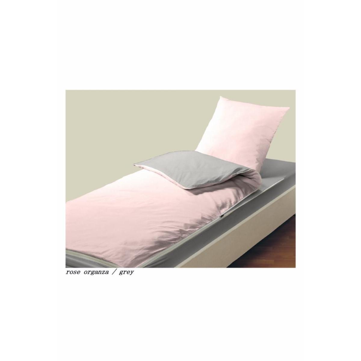 Kit de couchage microfibre Caradou - L 190 x l 90 cm - Différents coloris - Rose, gris