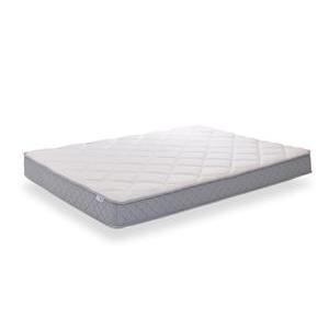 Matelas mousse Confort - L 200 x l 160 cm - Différents formats - Blanc, gris